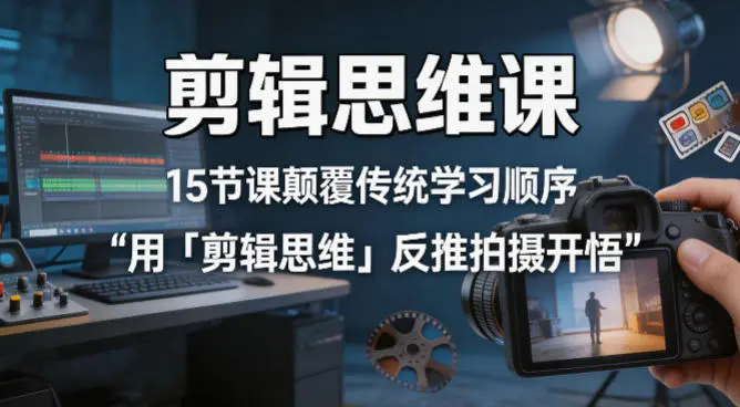 5节课颠覆传统学习顺序用「剪辑思维」反推拍摄开悟 第1张 5节课颠覆传统学习顺序用「剪辑思维」反推拍摄开悟 第1张