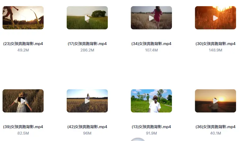 42款唯美女孩奔跑背影治愈情感视频素材 第3张 42款唯美女孩奔跑背影治愈情感视频素材 第3张