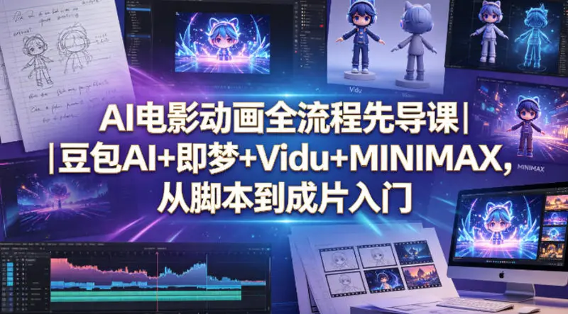 AI电影动画全流程先导课｜豆包AI+即梦+Vidu+MINIMAX 第1张