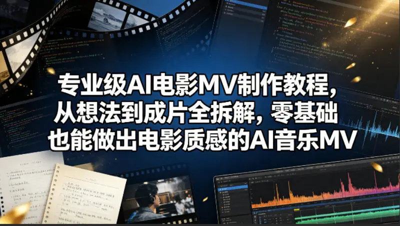 专业级AI电影MV制作教程,从想法到成片全拆解 第1张 专业级AI电影MV制作教程,从想法到成片全拆解 第1张