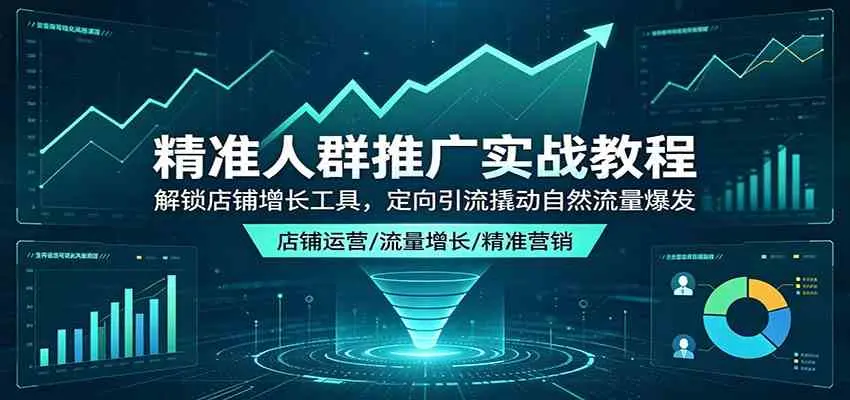 精准人群推广实战教程:解锁店铺增长工具,定向引流撬动自然流量爆发 第1张 精准人群推广实战教程:解锁店铺增长工具,定向引流撬动自然流量爆发 第1张