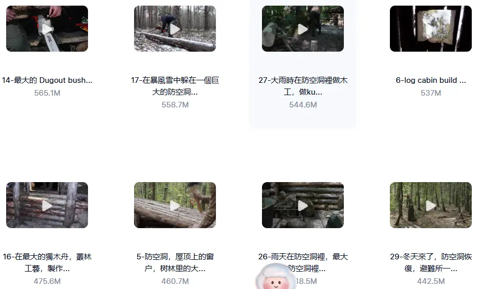 815款横屏国外建造庇护露营野餐无水印视频素材 第5张 815款横屏国外建造庇护露营野餐无水印视频素材 第5张