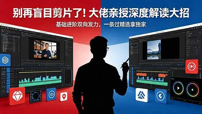 别再盲目剪片了！大佬亲授深度解读大招，基础进阶双向发力，一条过精选拿独家 第1张