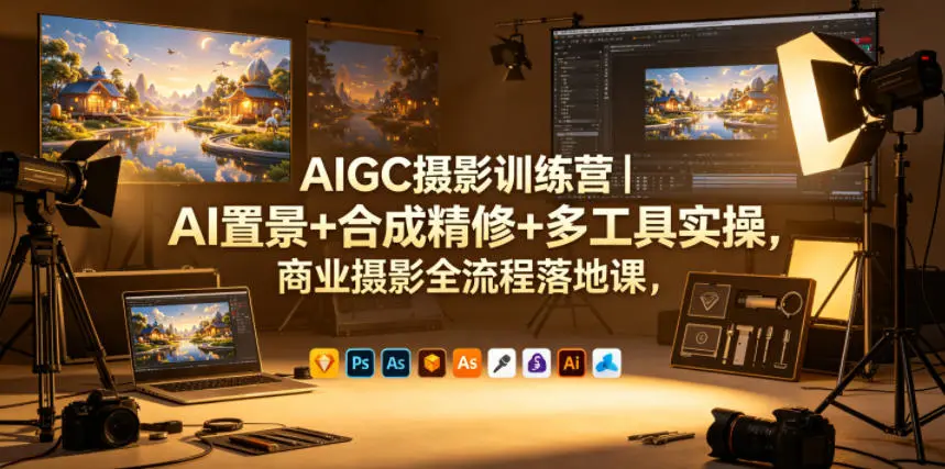 AIGC摄影训练营，商业摄影全流程落地课 第1张