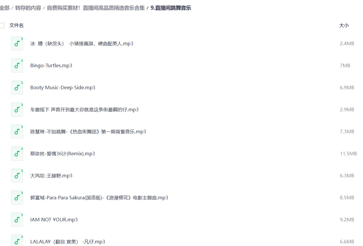 直播间高品质精选音乐素材合集 第6张