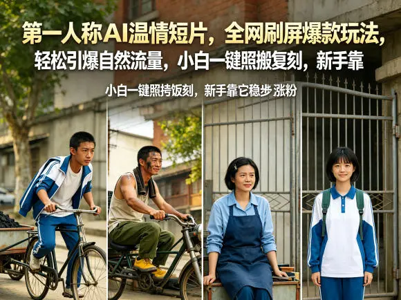 第一人称AI温情短片，全网刷屏爆款玩法，轻松引爆自然流量 第1张
