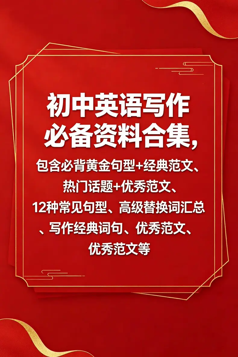 初中英语写作必备资料合集 第1张 初中英语写作必备资料合集 第1张