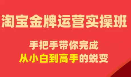 飓风电商·淘宝金牌运营实操班 第1张