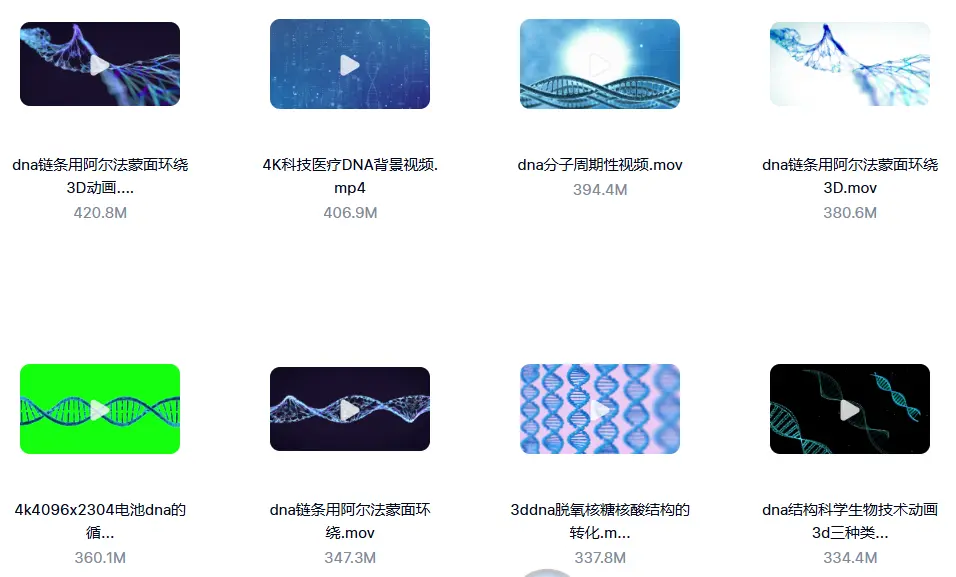 精选99款DNA基因分子3D链条转动动画横屏视频素材 第3张 精选99款DNA基因分子3D链条转动动画横屏视频素材 第3张