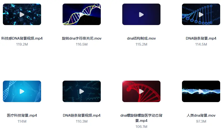精选99款DNA基因分子3D链条转动动画横屏视频素材 第7张 精选99款DNA基因分子3D链条转动动画横屏视频素材 第7张