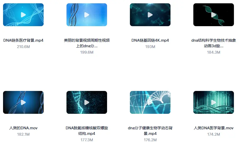 精选99款DNA基因分子3D链条转动动画横屏视频素材 第5张 精选99款DNA基因分子3D链条转动动画横屏视频素材 第5张