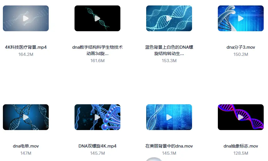 精选99款DNA基因分子3D链条转动动画横屏视频素材 第6张 精选99款DNA基因分子3D链条转动动画横屏视频素材 第6张