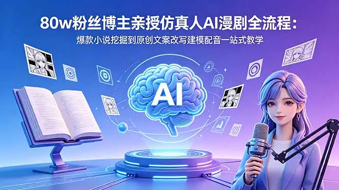 80w粉丝博主亲授仿真人AI漫剧全流程 第1张