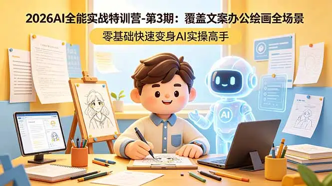 2026AI全能实战特训营-第3期 零基础快速变身AI实操高手 第1张 2026AI全能实战特训营-第3期 零基础快速变身AI实操高手 第1张