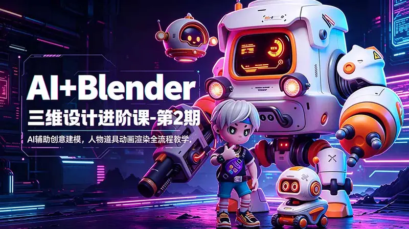 AI+Blender三维设计进阶课-第2期 第1张 AI+Blender三维设计进阶课-第2期 第1张