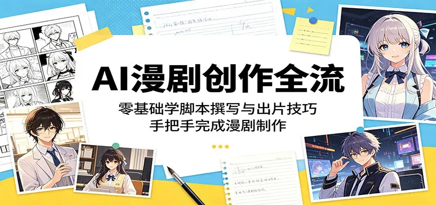 AI漫剧创作全流程:零基础手把手完成漫剧制作 第1张 AI漫剧创作全流程:零基础手把手完成漫剧制作 第1张