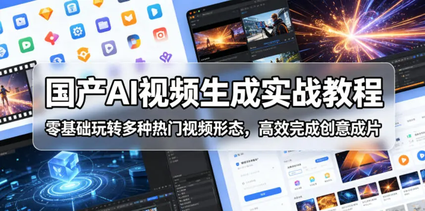 国产AI视频生成实战教程,零基础玩转多种热门视频形态 第1张 国产AI视频生成实战教程,零基础玩转多种热门视频形态 第1张