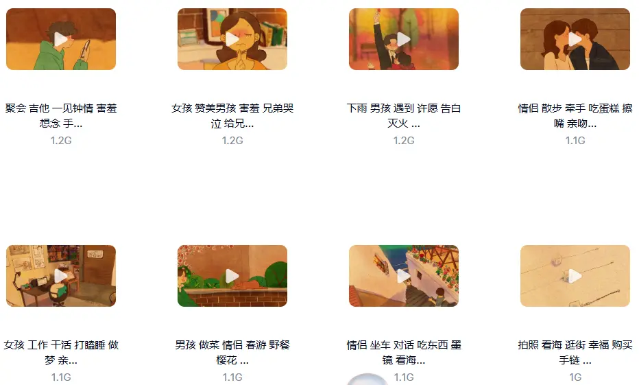 800个韩国插画动漫唯美治愈系短视频剪辑素材 第2张 800个韩国插画动漫唯美治愈系短视频剪辑素材 第2张