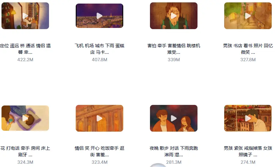 800个韩国插画动漫唯美治愈系短视频剪辑素材 第6张 800个韩国插画动漫唯美治愈系短视频剪辑素材 第6张