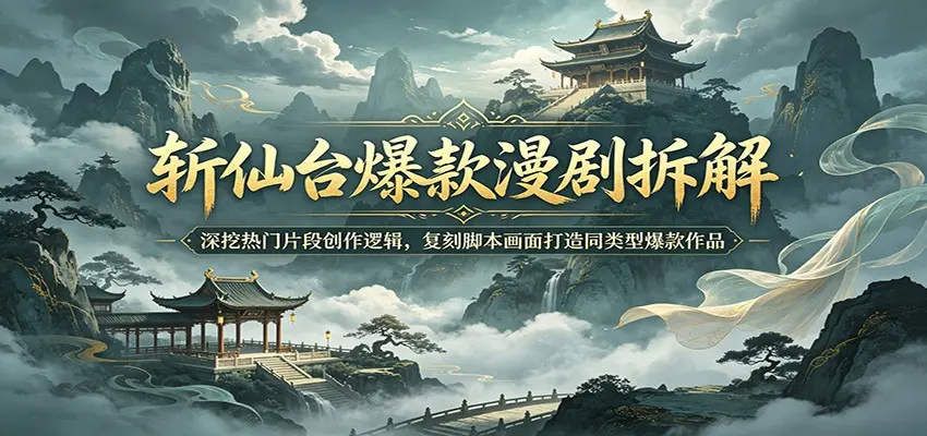 斩仙台爆款漫剧拆解:深挖热门片段创作逻辑,复刻脚本画面打造同类型爆款作品 第1张 斩仙台爆款漫剧拆解:深挖热门片段创作逻辑,复刻脚本画面打造同类型爆款作品 第1张