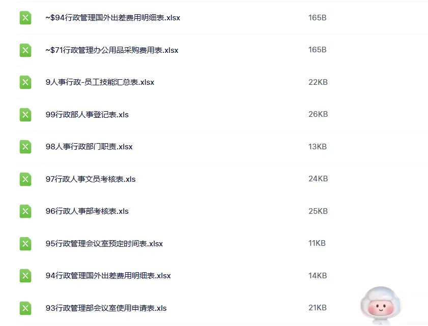 350套人事行政管理Excel电子表格模板 第2张