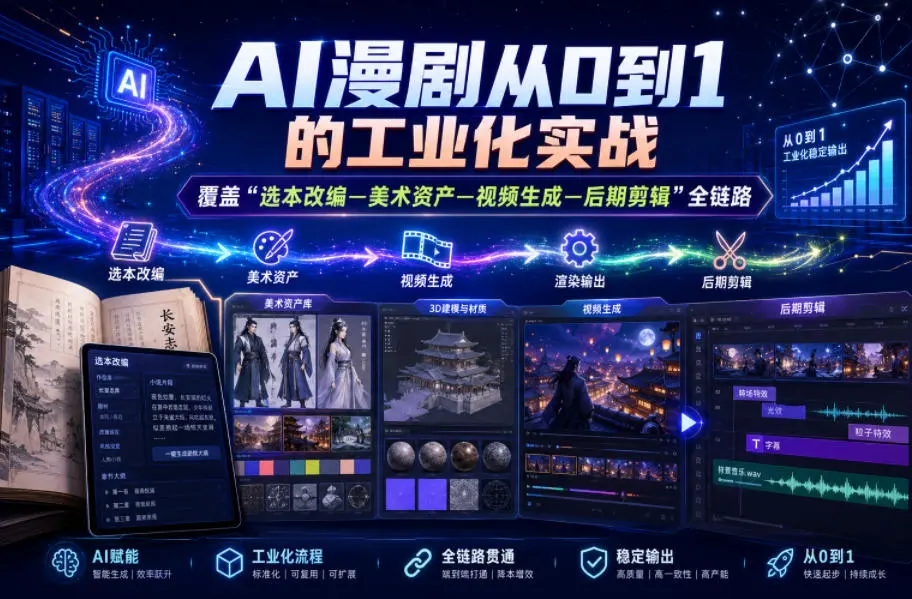 AI漫剧从0到1的工业化实战 第1张