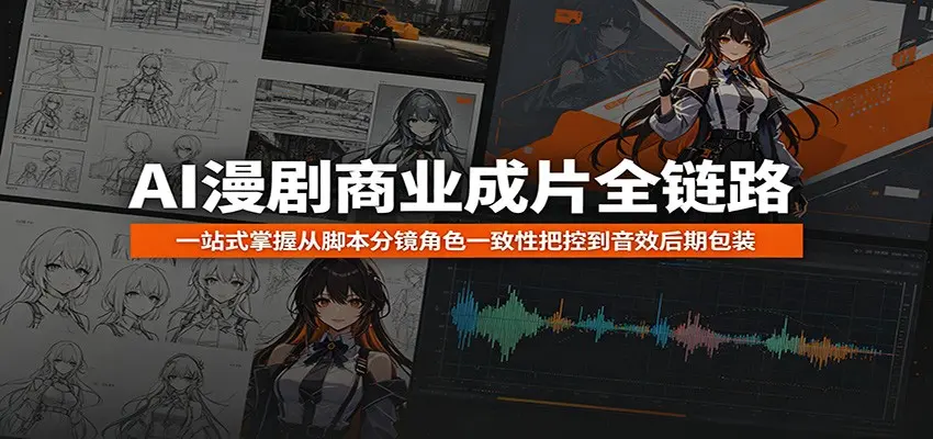 AI漫剧商业成片全链路:一站式掌握从脚本分镜角色一致性 第1张 AI漫剧商业成片全链路:一站式掌握从脚本分镜角色一致性 第1张
