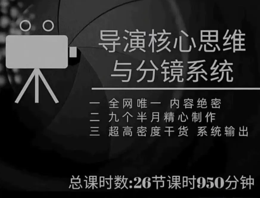 导演核心思维与分镜系统导演核心思维与分镜系统课程 第1张