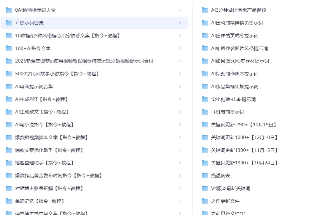 2026最新最全Ai提示词合集(带视频教程) 第3张 2026最新最全Ai提示词合集(带视频教程) 第3张