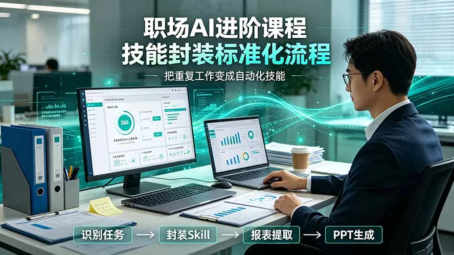 职场AI进阶课程;多类实用Skill工具实操 第1张 职场AI进阶课程;多类实用Skill工具实操 第1张