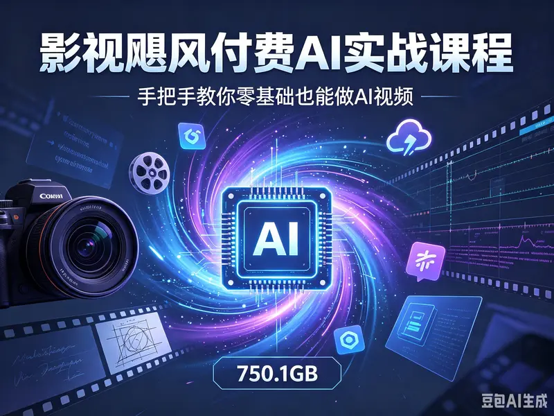 影视飓风付费AI实战课程：手把手教你零基础也能做AI视频【750.1GB】 第1张