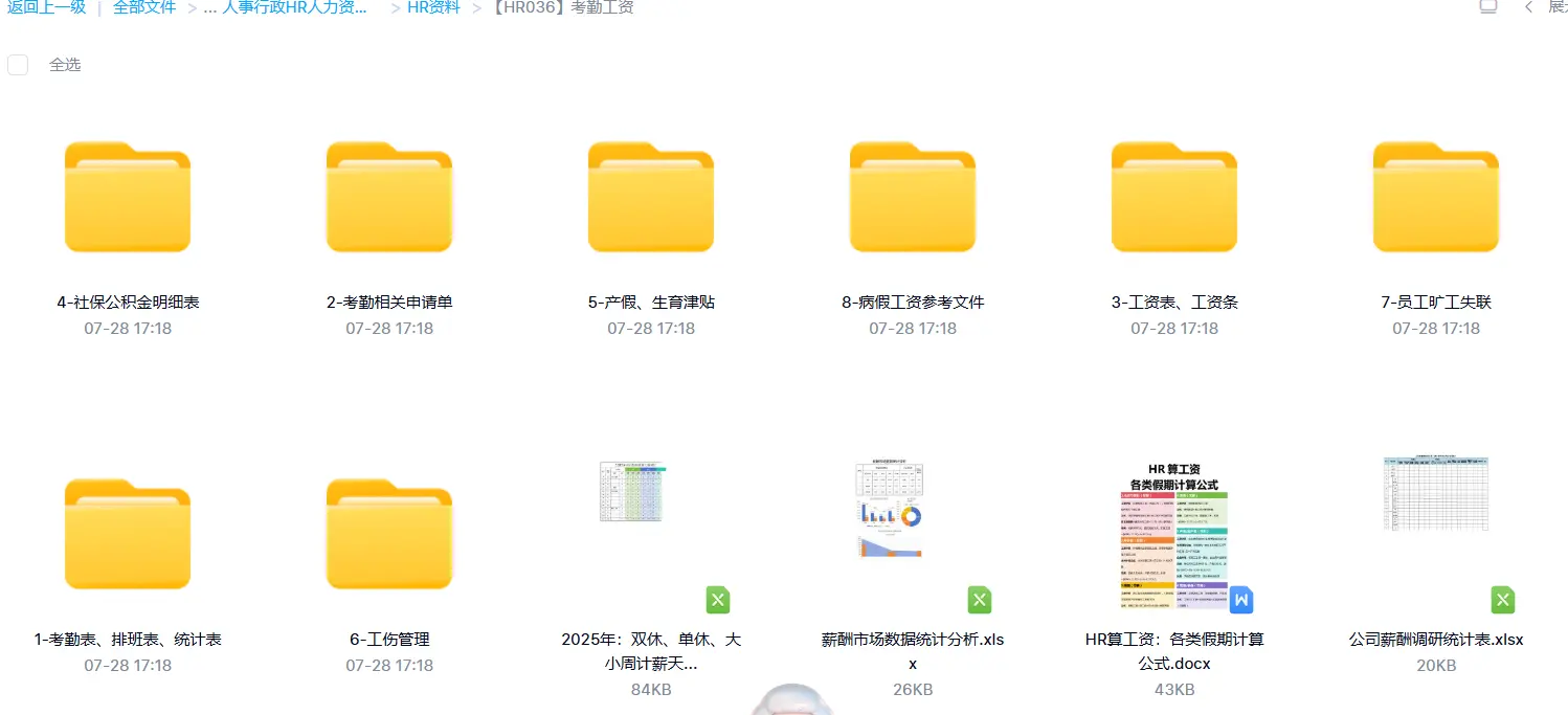 2026最新版人事行政HR人力资源资料包+各模块模版 第7张 2026最新版人事行政HR人力资源资料包+各模块模版 第7张