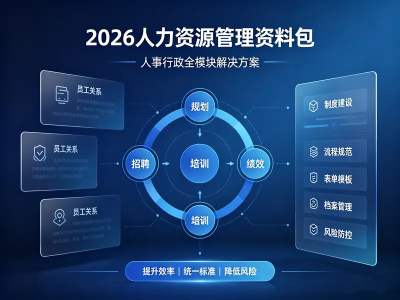 2026最新版人事行政HR人力资源资料包+各模块模版 第1张 2026最新版人事行政HR人力资源资料包+各模块模版 第1张