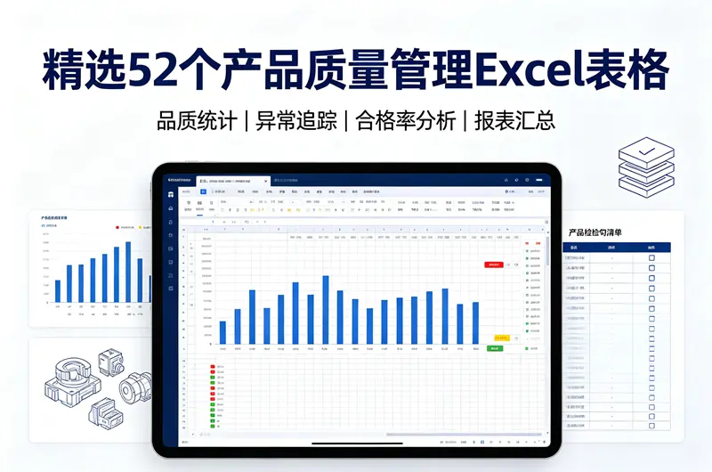 精先52个产品质量管理EXCEL表格品质统计表 第1张 精先52个产品质量管理EXCEL表格品质统计表 第1张