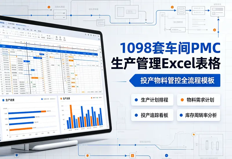 100多套车间PMC生产管理Excel表格含投产物料管控 第1张 100多套车间PMC生产管理Excel表格含投产物料管控 第1张
