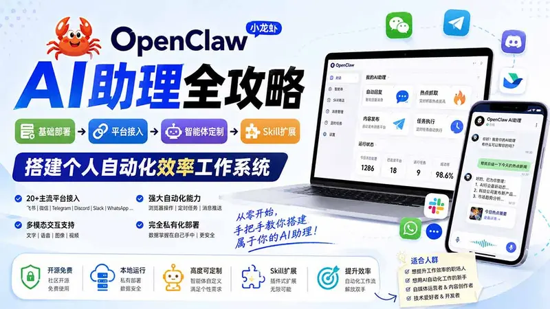 OpenClaw小龙虾 AI助理全攻略 第1张 OpenClaw小龙虾 AI助理全攻略 第1张