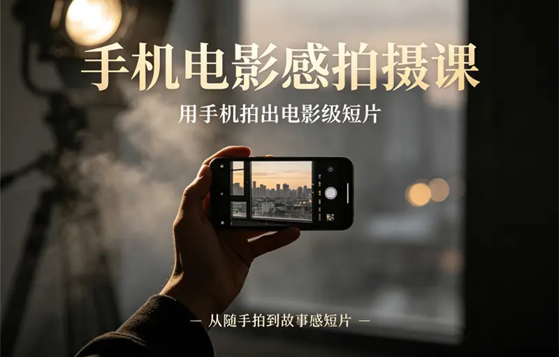 手机电影感拍摄课 用手机拍出电影级短片 第1张