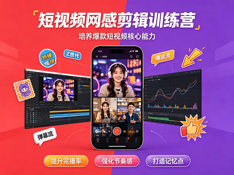 短视频网感剪辑训练营 培养爆款短视频核心能力 第1张