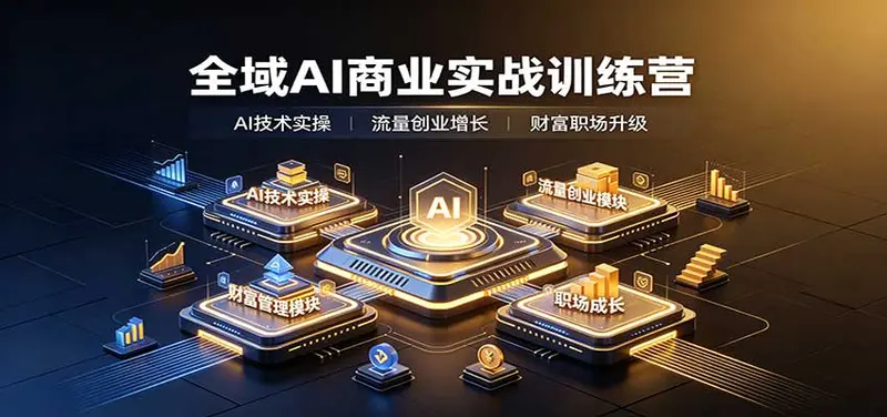 全域AI商业实战训练营:涵盖AI技术实操、流量创业 第1张 全域AI商业实战训练营:涵盖AI技术实操、流量创业 第1张