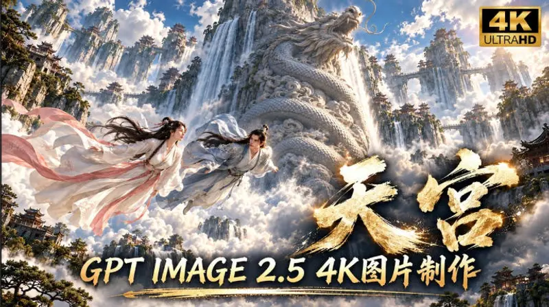 GPT Image 2.5实测！4K到底多清楚？皮肤、手指、修图与天宫场景全面测试 第1张